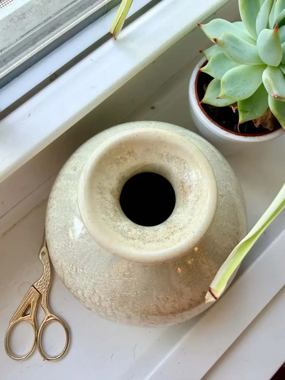 Small Studio Pottery Crystalline Glazed Bud Vase